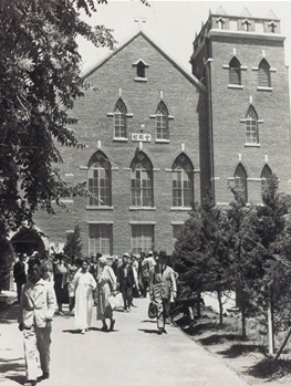  1949년 6월의 예배당 전경.